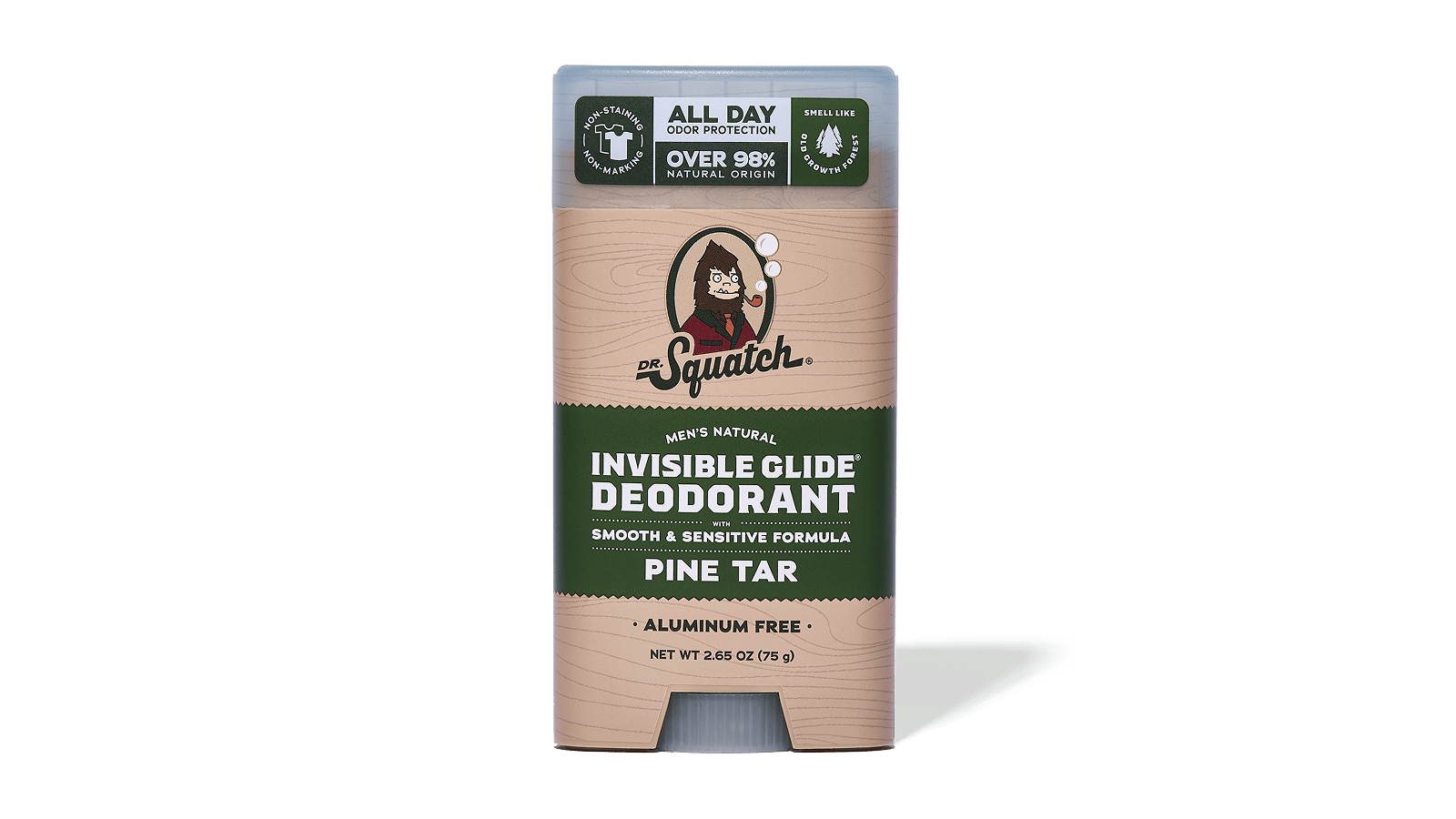 Pine Tar Invisible Glide Deodorant - Home Glow