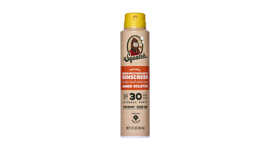 Dr. Squatch Spray | SPF 30 UVA/UVB Protection | Non-Greasy Mineral Sunscreen for Men - Bright Finish