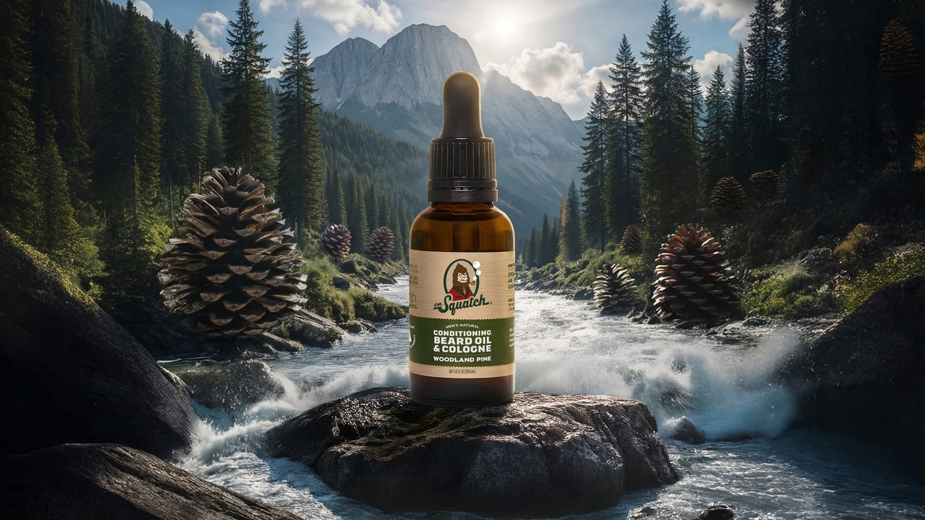 Conditioning Beard Oil & Cologne Woodland Pine - Daily Glow