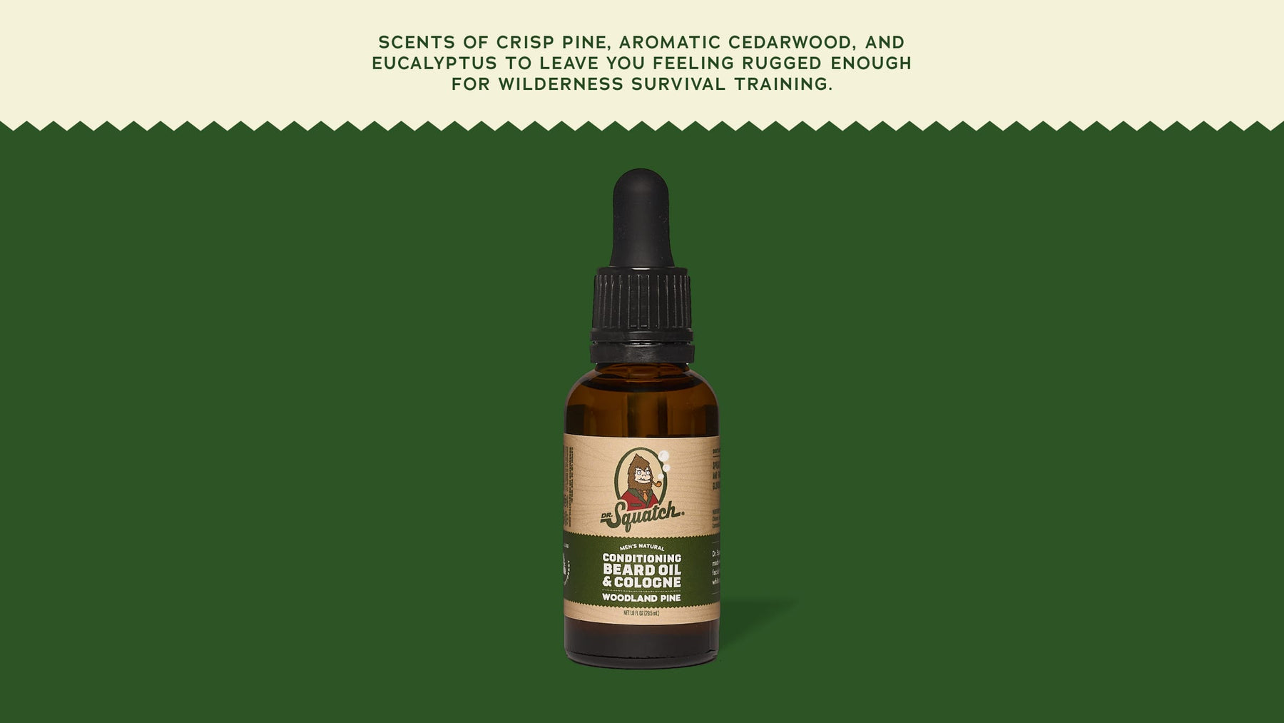 Conditioning Beard Oil & Cologne Woodland Pine - Daily Glow