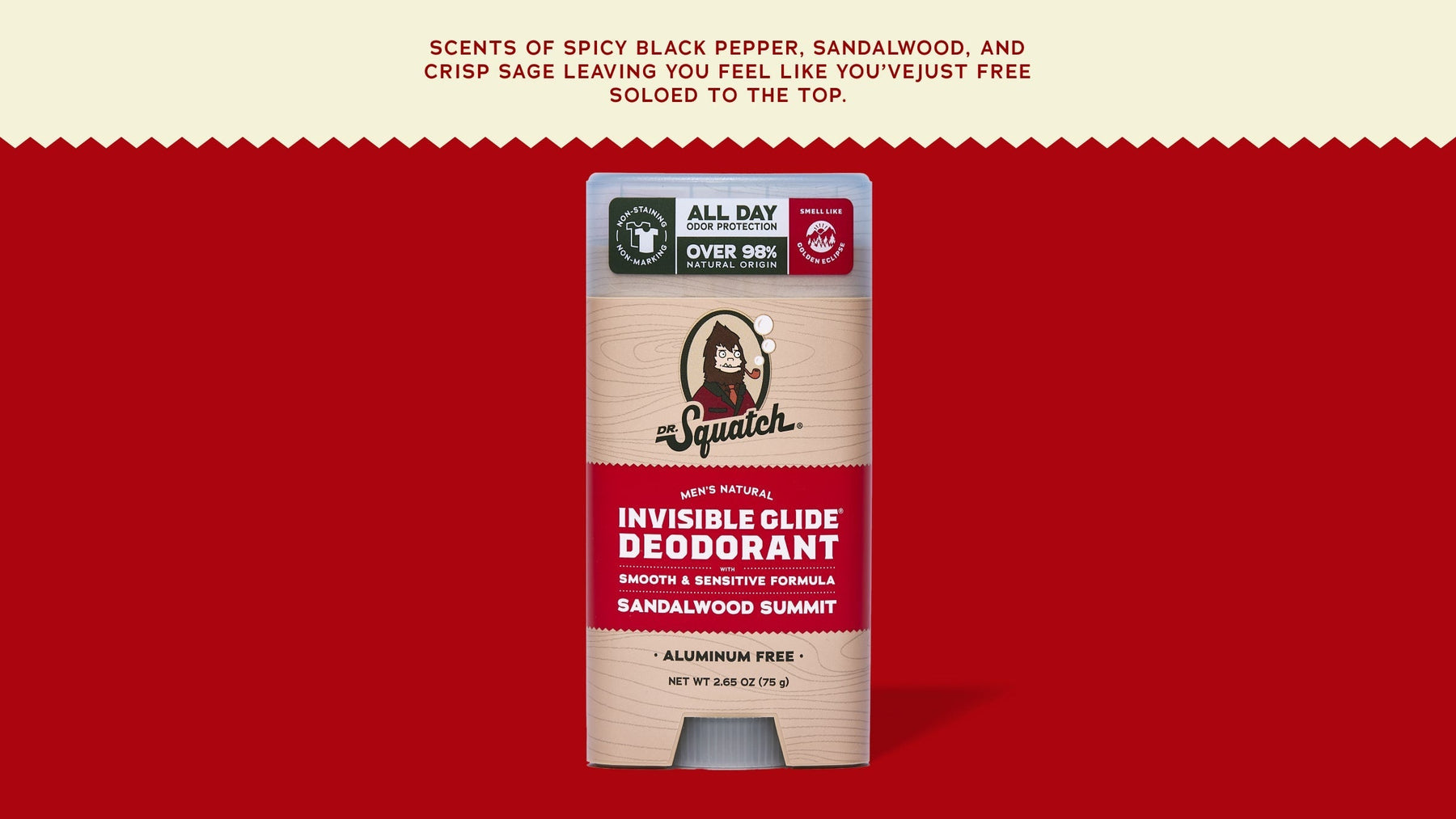 Sandalwood Summit Invisible Glide Deodorant - Bright Scent