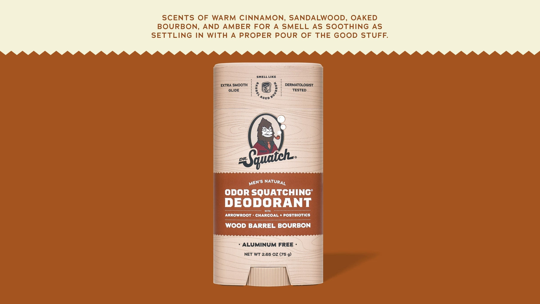 Wood Barrel Bourbon Deodorant - Clean Finish
