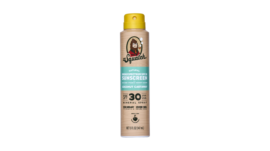 Dr. Squatch Spray | SPF 30 UVA/UVB Protection | Non-Greasy Mineral Sunscreen for Men - Bright Finish