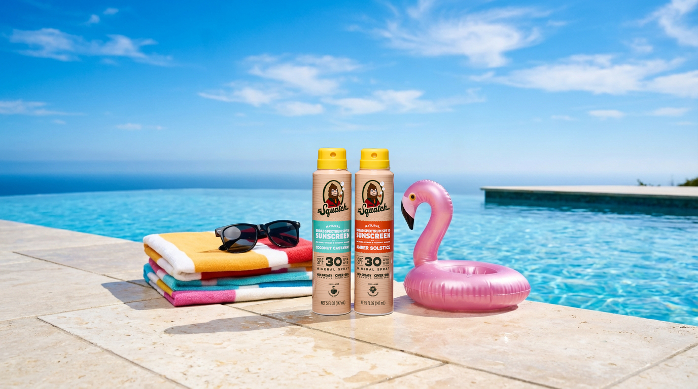 Dr. Squatch Spray 2-Pack | SPF 30 UVA/UVB Protection | Non-Greasy Mineral Sunscreen for Men - Weekend Pair