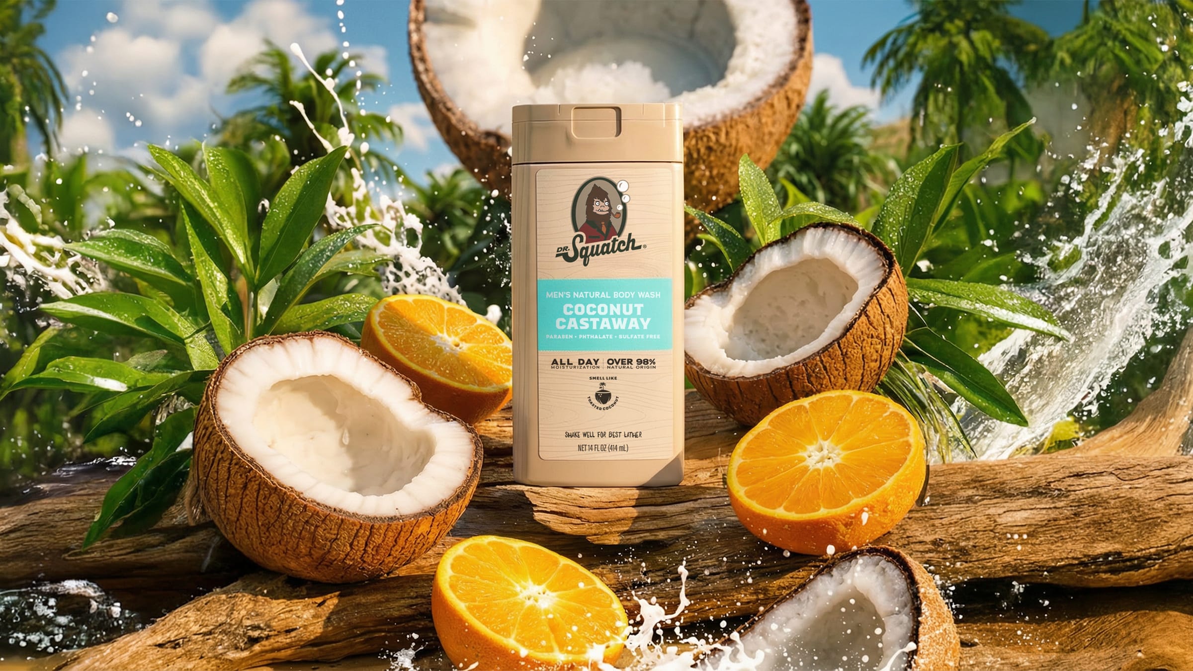 14 oz Coconut Castaway Body Wash - Cozy Glow