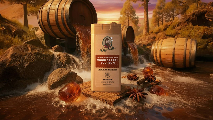 14 oz Wood Barrel Bourbon Body Wash - Easy Spritz